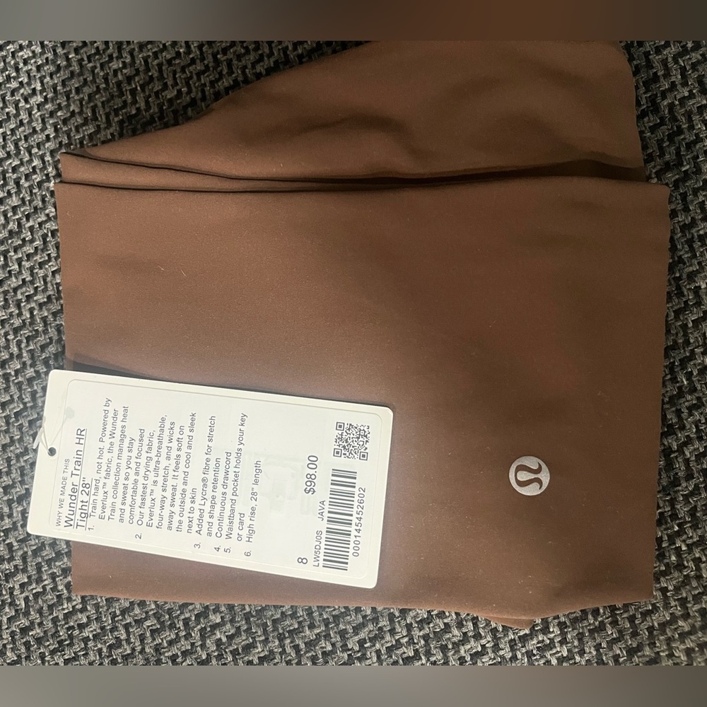 lululemon java wunder train 28”